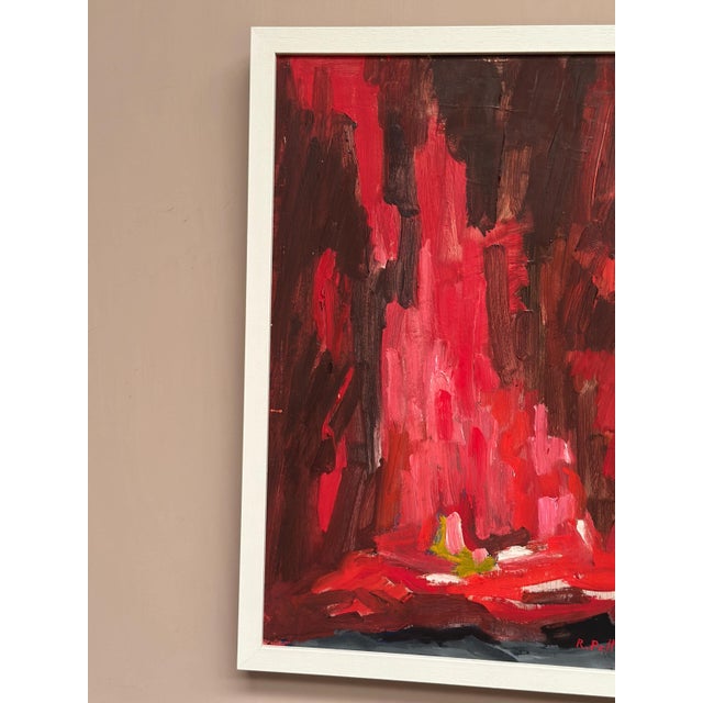 Rune Pettersson, Abstract Composition in Red, 1950s, Oil on Panel, Framed For Sale - Image 5 of 18