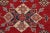 1990s Rustic Kazak Red/Light Blue Wool Rug - 3'3'' X 4'9'' For Sale In New York - Image 6 of 8