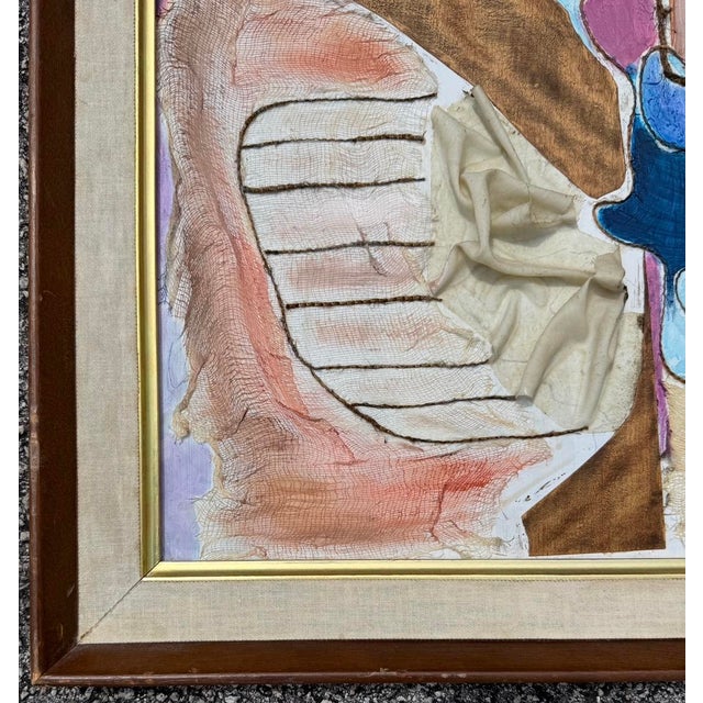 Brown Joseph Fassbender Style 1970's Mixed Media/Unsigned For Sale - Image 8 of 13