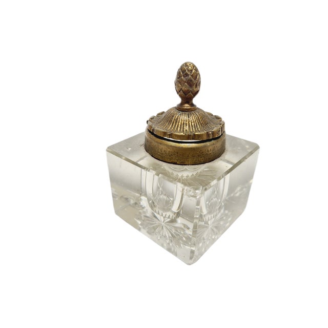 Art Deco Crystal Inkwell, Germany, 1930s For Sale - Image 14 of 14