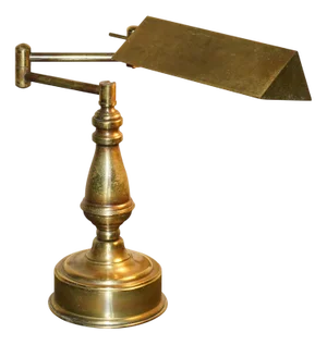 Large Very Heavy Original Ragot France Gilt Bronze Articulated Bankers Lamp, 1950