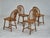 1960s, set of 4 dining chairs in solid oak wood. Original good condition: no stains and no smells. Manufactured by Danish...