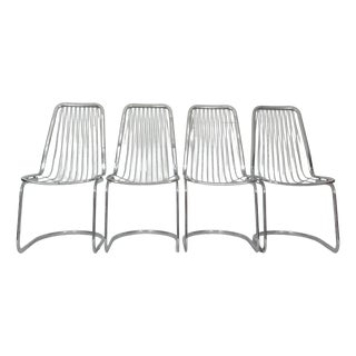 Vintage Cantilever Chairs by Gastone Rinaldi, Italy, 1970s, Set of 4 For Sale