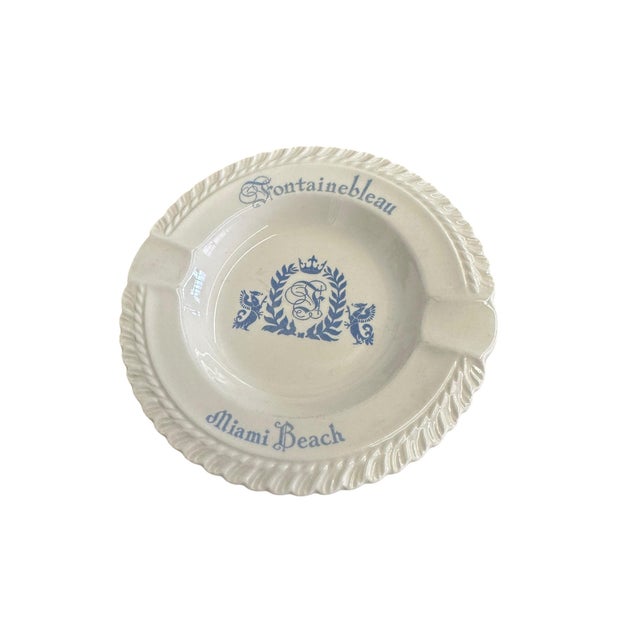 Traditional Vintage 1950s–1960s Fontainebleau Miami Beach Ashtray For Sale - Image 3 of 7