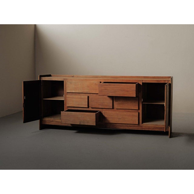 Vintage French Workshop Sideboard in Pine, 1970s For Sale - Image 14 of 18