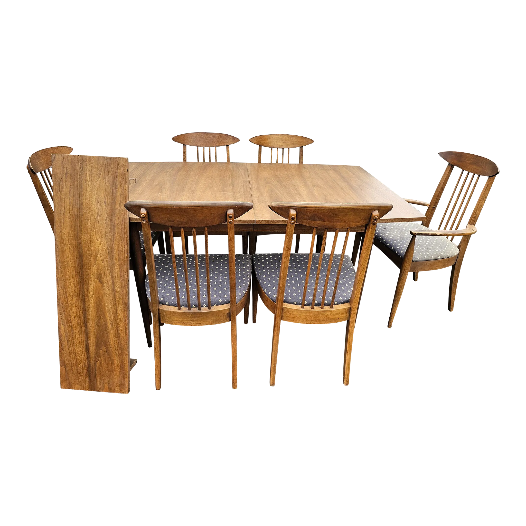 Broyhill Sculptra Dining Set Table and 6 Chairs | Chairish