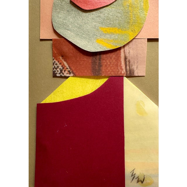 "Into the Sun 3" Original Mixed-Media Collage on Paper by Zac Woodiel For Sale - Image 4 of 10