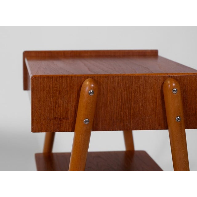 Mid-Century Swedish Teak Bedside Tables from Carlström & Co, 1960s, Set of 2 For Sale - Image 11 of 17