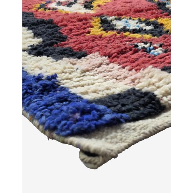 Tribal Berber Wool Rug With Tribal Flame Motifs - 9.5 X 6.5 Ft For Sale - Image 3 of 9