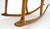 Mid-Century Modern Artist Signed Studio Made Solid Oiled Walnut Arm Rocking Chair MINT For Sale - Image 3 of 18