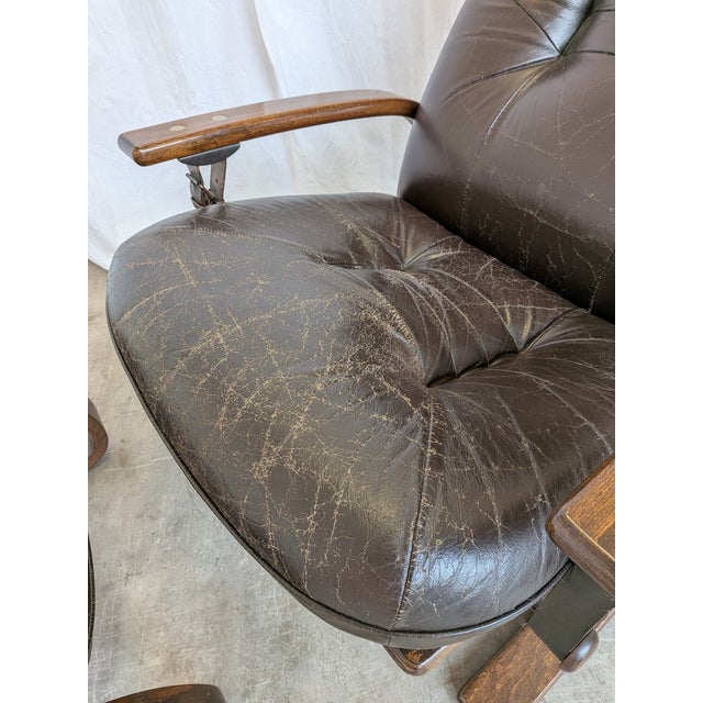 Vintage lounge chair designed by Arnt Lande for Westnofa, Norway. Produced under licence in Yugoslavia in the 1970s. The...