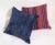 A pair of striking multi-color hand-woven throw pillows. The pillows are hand sewn with precise strong stitching. I found...