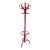 Red Wooden Vintage Hat/Coat Rack, Slight Condition Issue For Sale