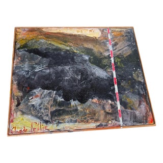 Claude Pellier, Abstract Composition, 1990s, Canvas Painting For Sale