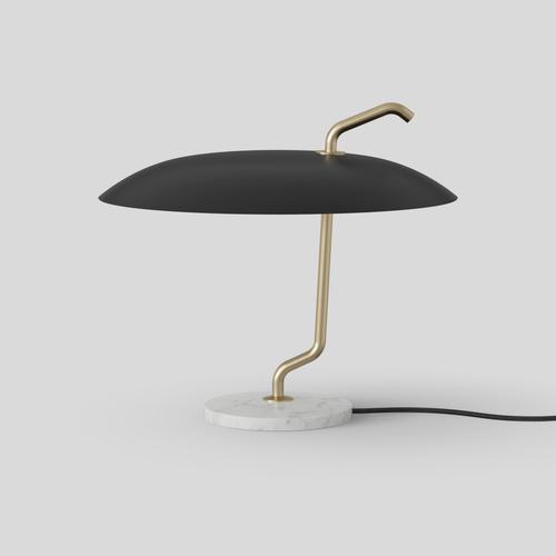 Model 537 Lamp with Brass Structure and White Reflector by Gino Sarfatti for Astep For Sale - Image 6 of 9