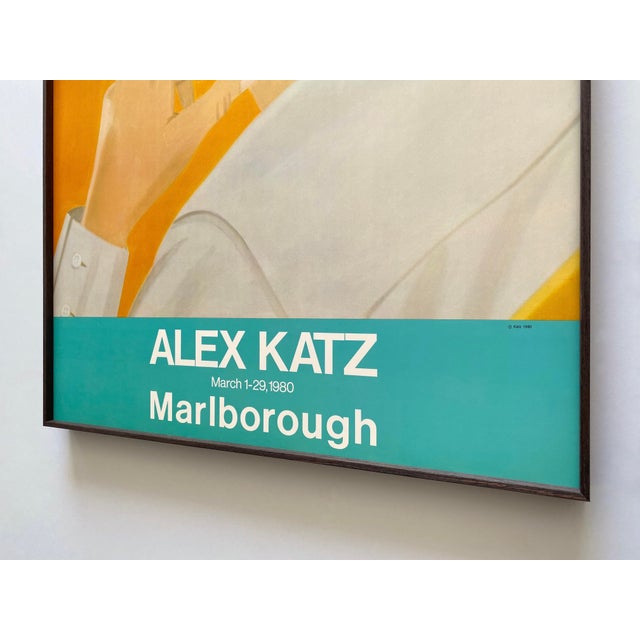 Alex Katz Vintage 1980 Pop Art Lithograph Print Framed Large Modernist Exhibition Poster " Red Band " 1978 For Sale - Image 16 of 17