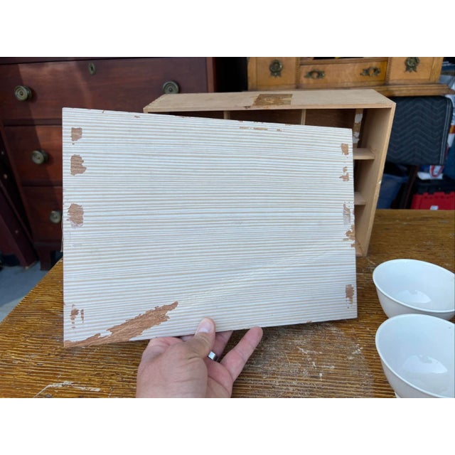 Vintage Japanese 6 Piece Ceremonial Tea Set, Arita Ware Pottery in Box, 1950’s For Sale - Image 17 of 18