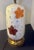 Ceramic Vintage Mid-Century Modern Hand-Painted Ceramic Table Lamp With Grape Leaves & Gold, Brass Base For Sale - Image 7 of 12