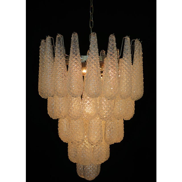Murano Petal Chandeliers, 1970s, Set of 2 For Sale - Image 6 of 18