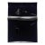 Contemporary Abstract High Gloss Lacquer, Marinage/Paper "Black River #40" by Harald Kröner For Sale