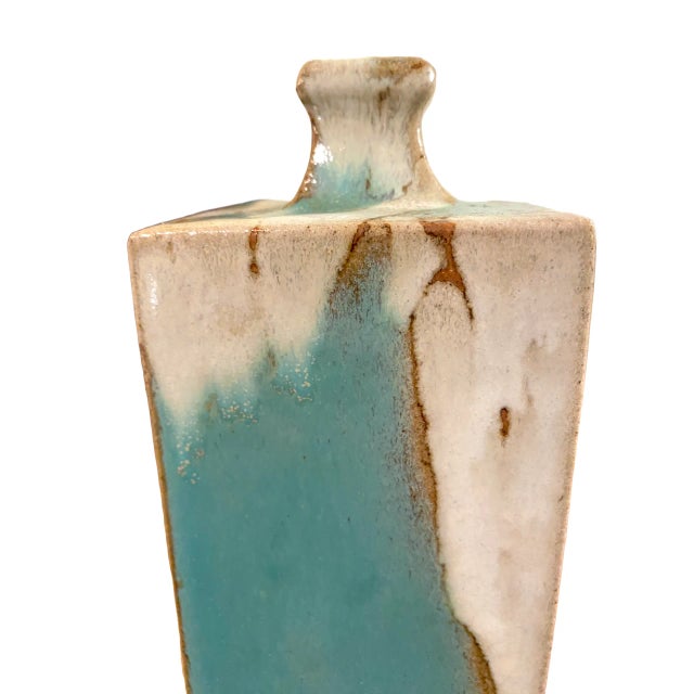 Mid 20th Century Shoji Hamada (1894–1978) Japanese Mingei Stoneware Bottle Vase For Sale - Image 5 of 11