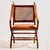 Walnut Armchair with Bamboo-Like Design, 1960s For Sale - Image 4 of 15