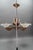 Art Deco French Frosted Glass, Brass, and Copper Chandelier, 1930s For Sale - Image 15 of 18