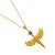 Early 21st Century Goddess Isis Pendant Blue Opal Stone & Gold Chain Necklace For Sale - Image 5 of 9
