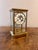Fine quality antique Victorian brass mantle clock, having a quality antique 19th century mantle clock with a brass case...