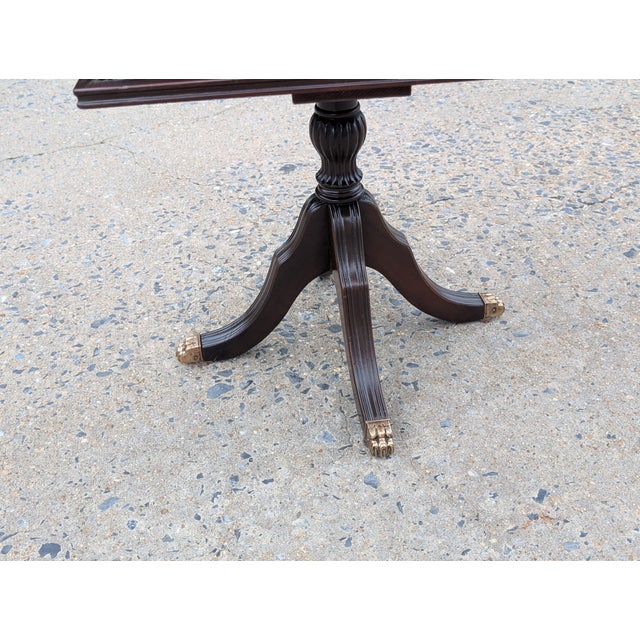 Wood Antique Ferguson Brothers Mfg. Co. Rotating Parlor Chair Side Bookcase/Table For Sale - Image 7 of 13