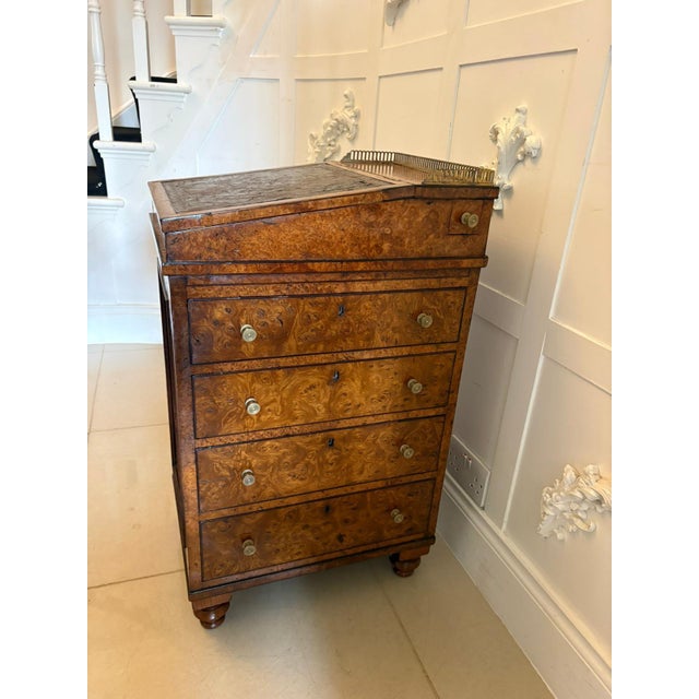 Late 18th Century Antique George III Pollard Oak Davenport Desk with Slide and Turn Top, 1780s For Sale - Image 5 of 16