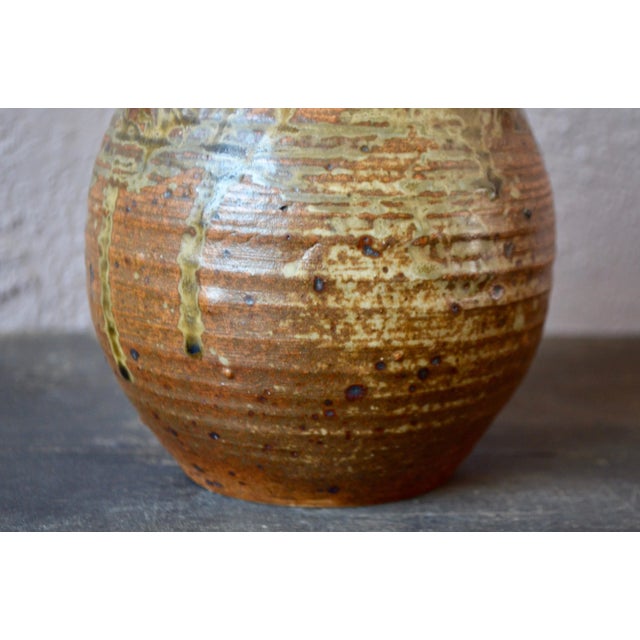 Stoneware Vase with Triple Neck by André Bodin for Bodin André, 1960s For Sale - Image 9 of 10
