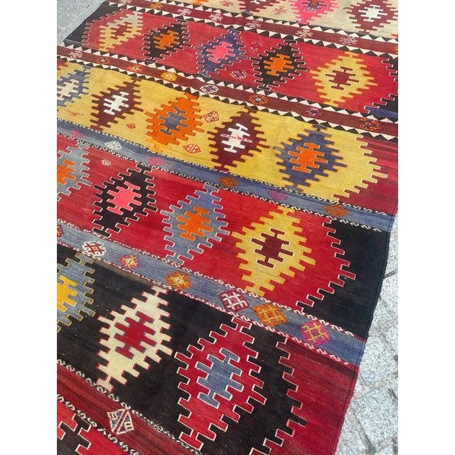 Mid-Century Turkish Anatolian Kilim, 1950s For Sale - Image 14 of 18
