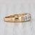 Metal 0.50ctw Diamond Wedding Band 18k Yellow Gold Stackable Ring Size 6 Coa Tomas Rae For Sale - Image 7 of 9