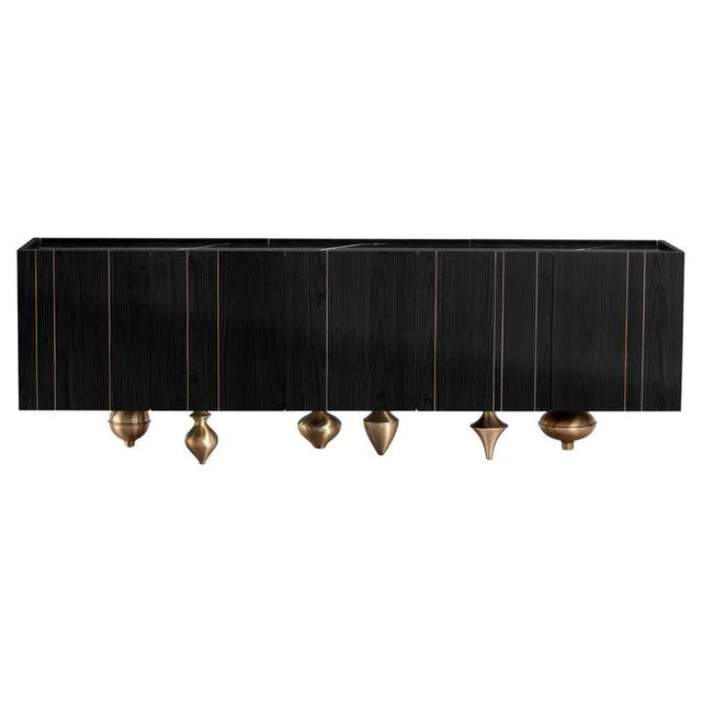 Large Il Pezzo 1 Black Sideboard by Il Pezzo Mancante For Sale - Image 9 of 9