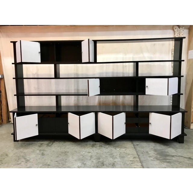 Contemporary Custom Contemporary Bookcase in the Style of Charlotte Perriand For Sale - Image 3 of 13