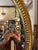 Italian Giltwood Oval Antique Mirror For Sale - Image 4 of 18