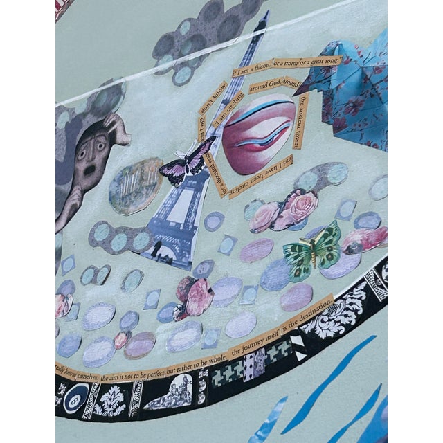 Very Large Intricate Collage Titled Diving Deep For Sale - Image 11 of 18