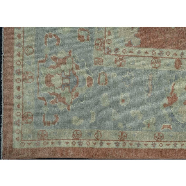 Turkish Oushak Rug 8'8" x 11'11" #18618 For Sale - Image 4 of 8