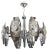 Chromed Chandelier by Gaetano Sciolari, 1960s For Sale