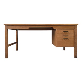 Mid-Century Danish Desk in Oak from Børge Mogensen, 1970s For Sale