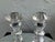 Late 20th Century Pair of Simon Designs Faceted Crystal Candlesticks – Geometric Art Deco Style For Sale - Image 5 of 12