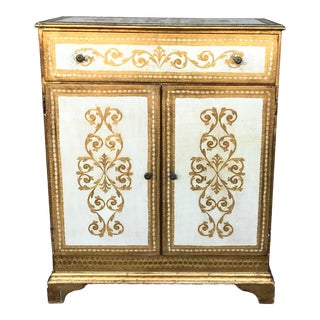 1950s Vintage Italian Florentine Wardrobe Dresser For Sale