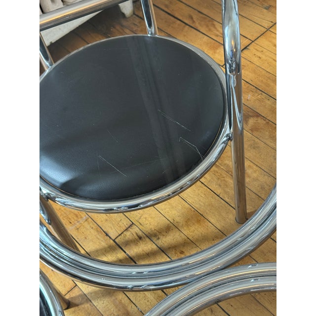 Vintage Gae Aulenti Locus Solus Dining Chairs and Table For Sale - Image 13 of 14