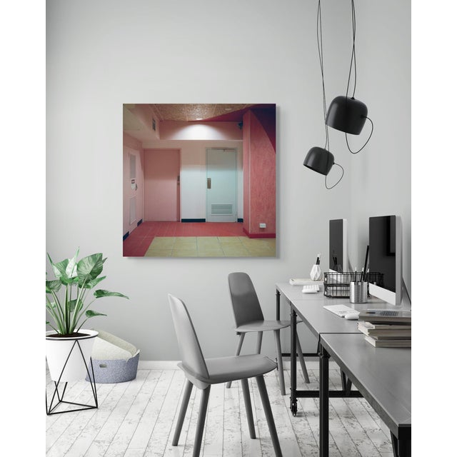 Contemporary Left or Right by Mark Forbes – Framed & Ready to Hang Architectural Photograph | Limited Edition Metal Print For Sale - Image 3 of 6