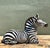 Black Vintage Italian Glazed Ceramic Zebra For Sale - Image 8 of 12