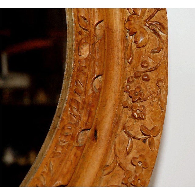 Mirror in Oval Carved Frame Chairish