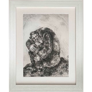 Marc Chagall Framed Heliogravure 86 From Bible 1956 For Sale