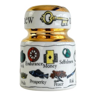 Mid-Century Fornasetti "The New Key to Dreams" Insulator Paperweight by Piero Fornasetti For Sale