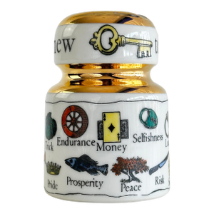 Mid-Century Fornasetti "The New Key to Dreams" Insulator Paperweight by Piero Fornasetti